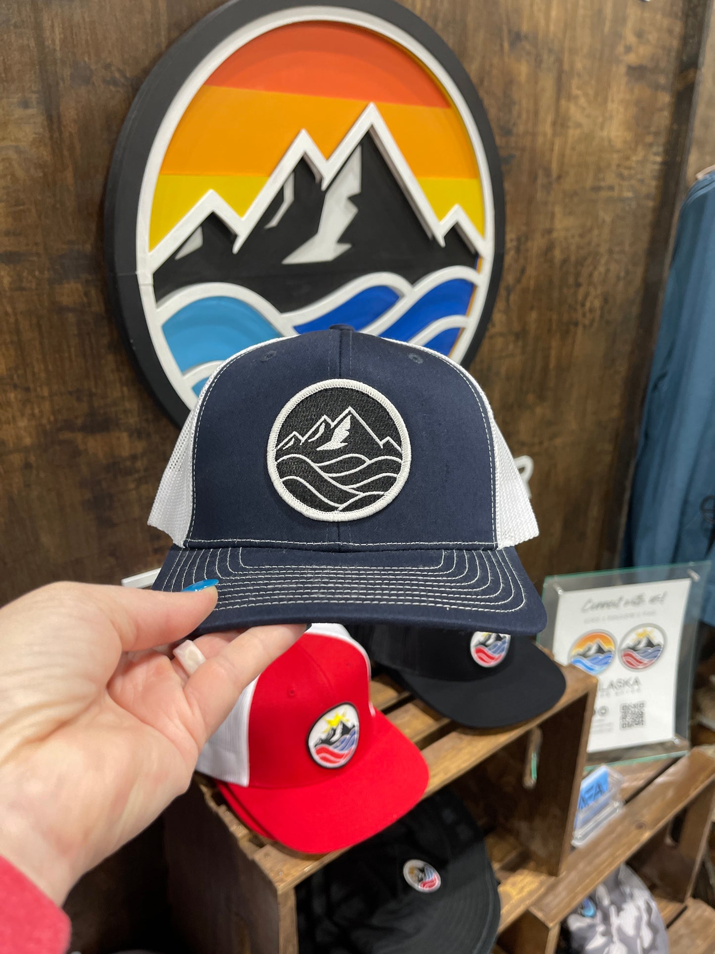 Trucker Hat - Inverted Black and White Logo