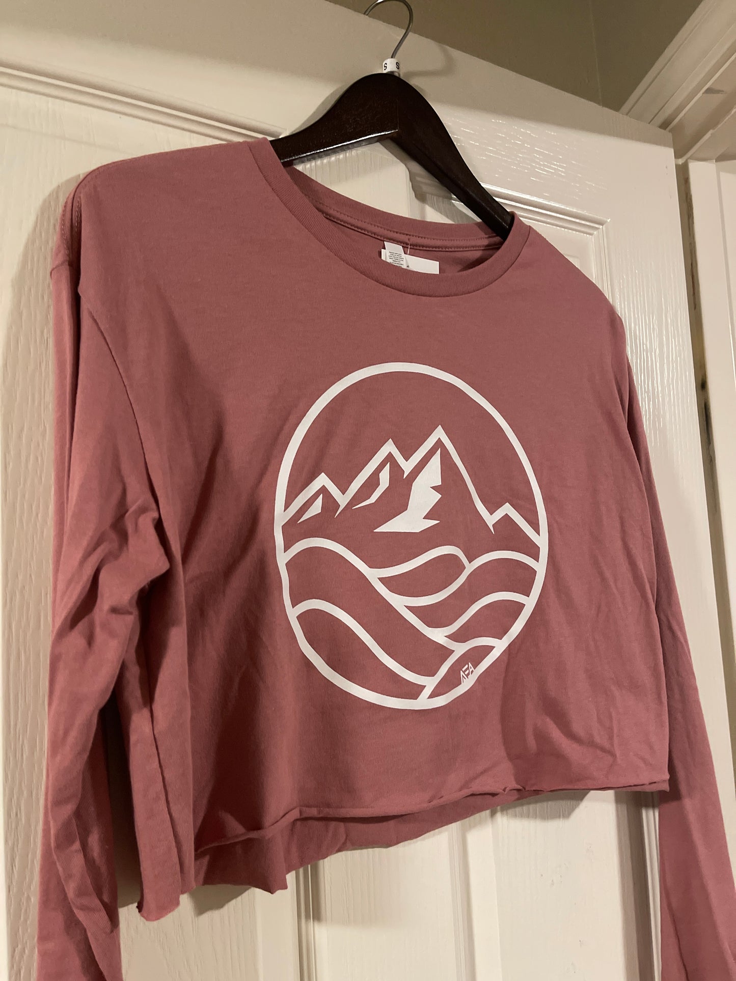Cropped Long Sleeve - White or Black Logo (Women's)