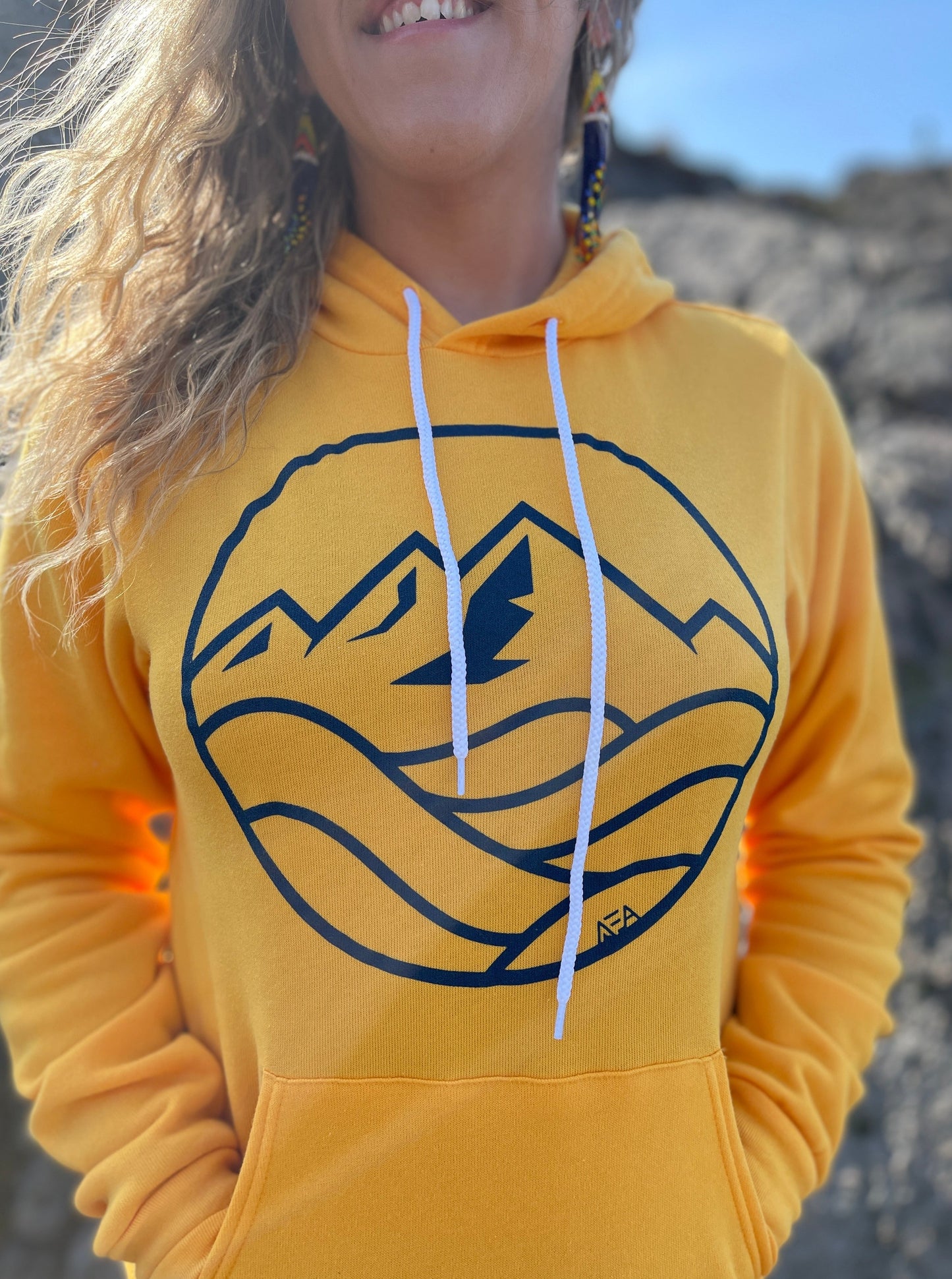 Hoodie - Navy Blue Logo (Unisex)