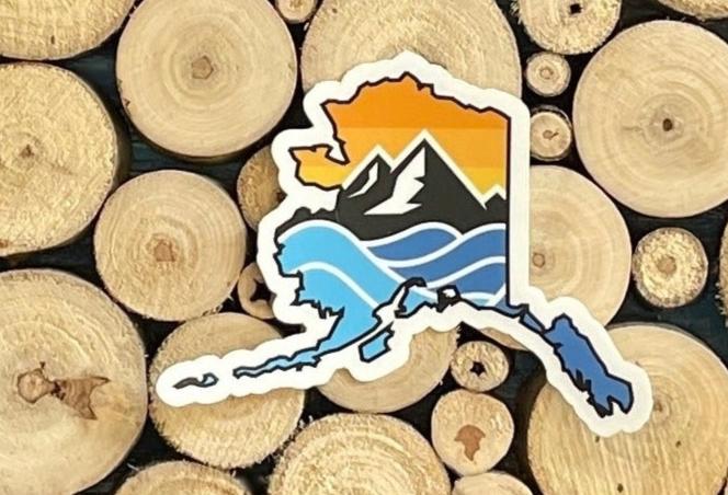 Sticker - State of Alaska (Clear)