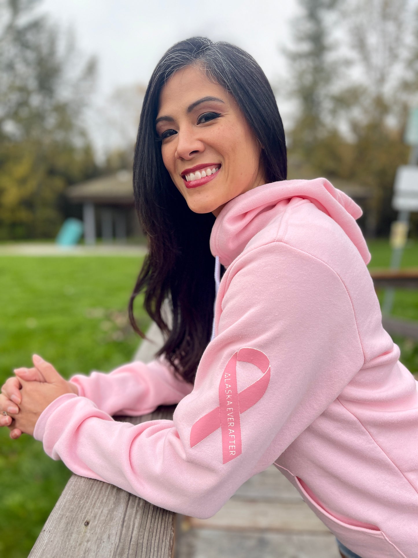 Hoodie, Limited-Edition, Breast Cancer Awareness Logo (Unisex)
