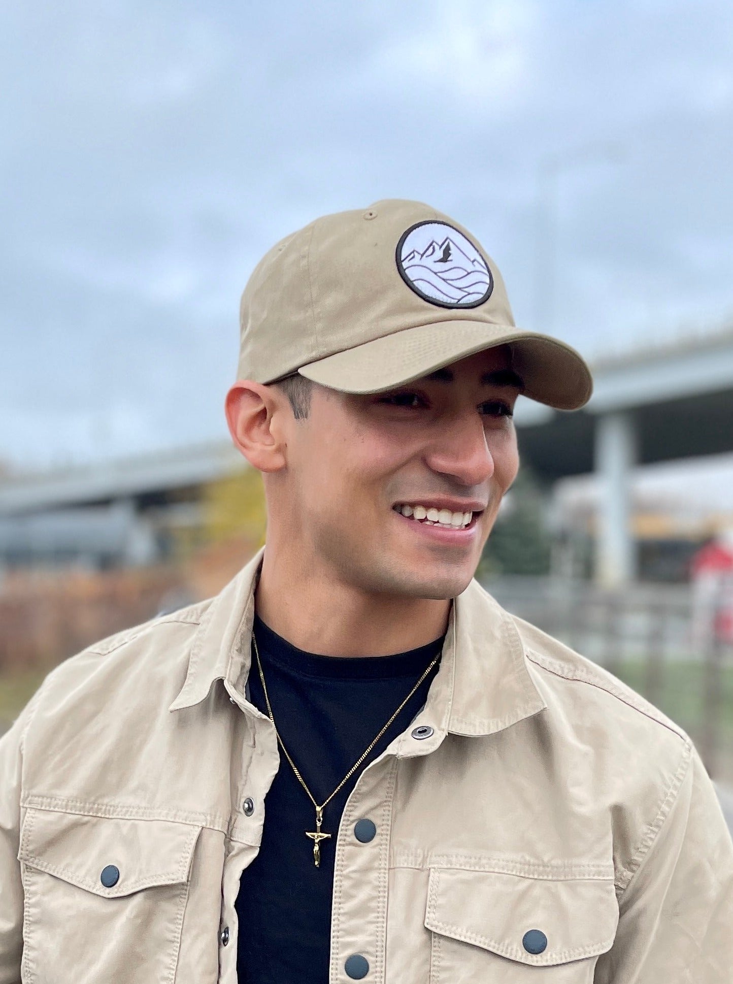 Dad Hat, Black/White Patch