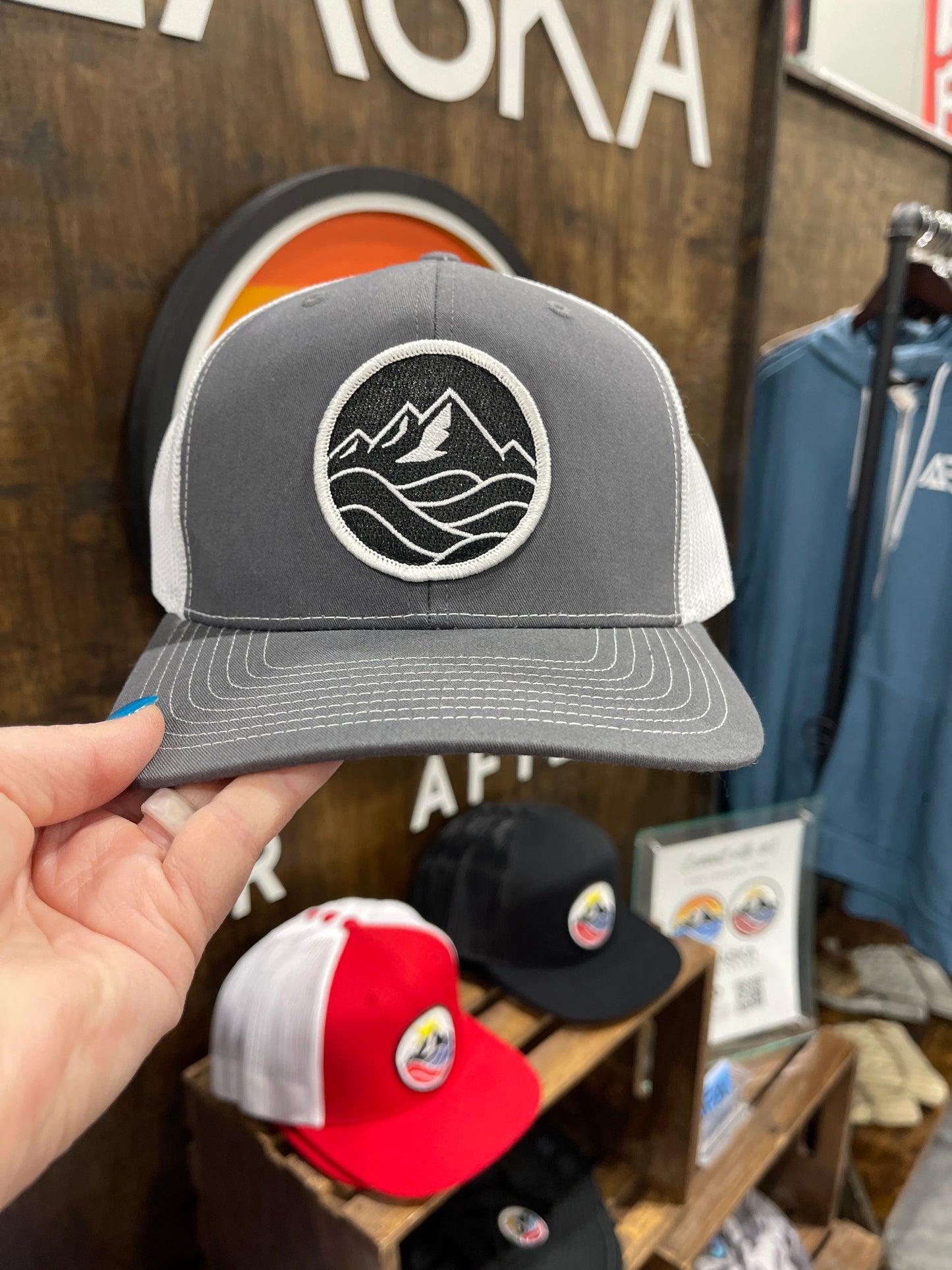 Trucker Hat - Inverted Black and White Logo