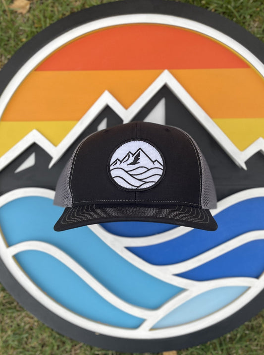 Trucker Hat - Black and White Logo