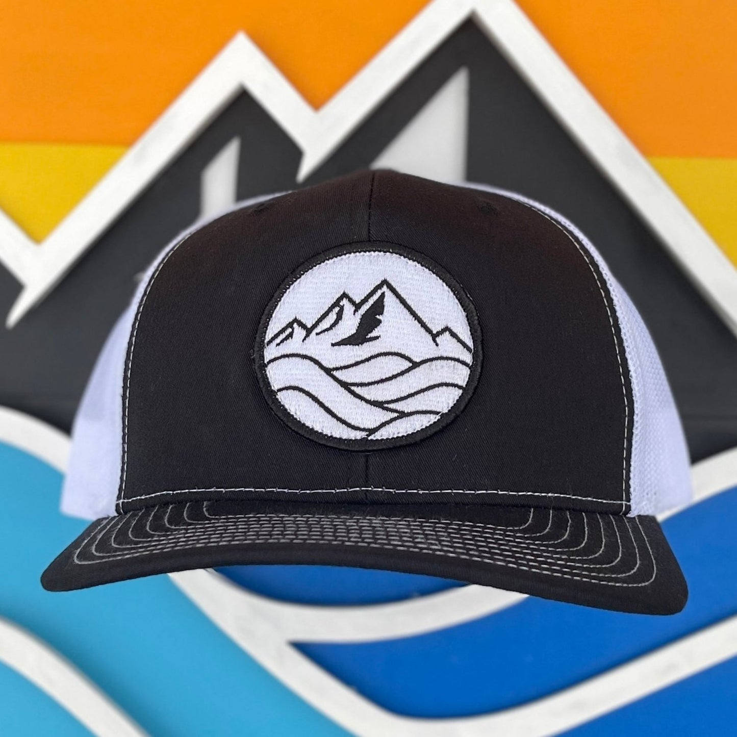 Trucker Hat - Black and White Logo