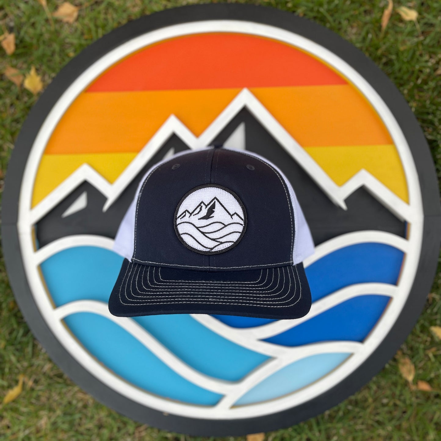 Trucker Hat - Black and White Logo