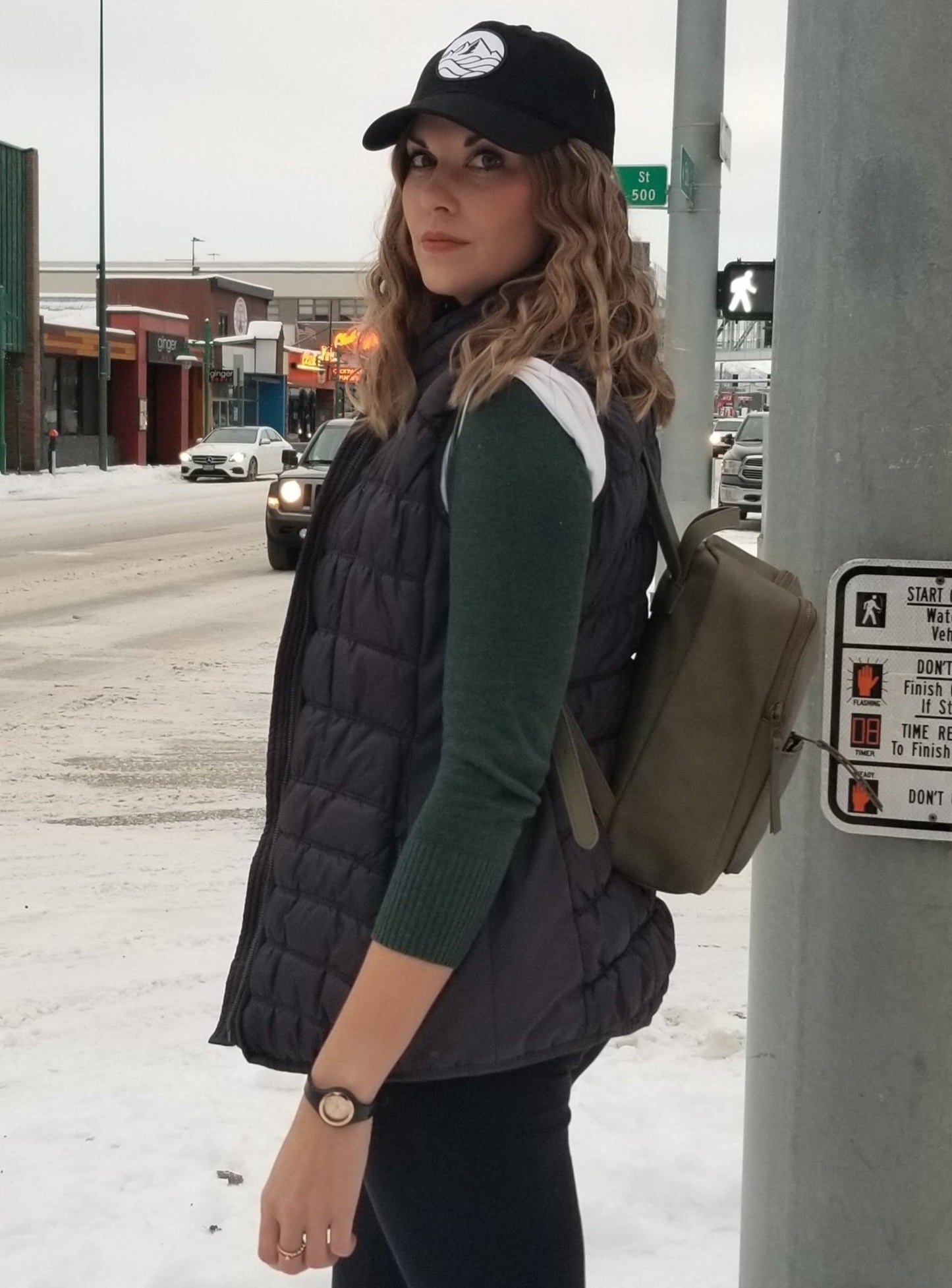 Dad Hat, Black/White Patch