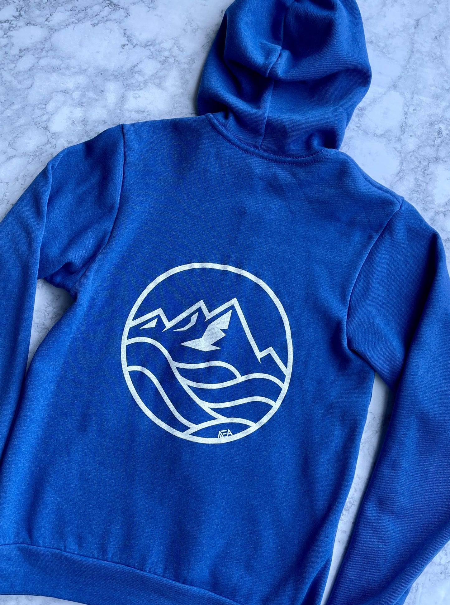 Hoodie - Full Zip-Up - White Logo (Unisex)
