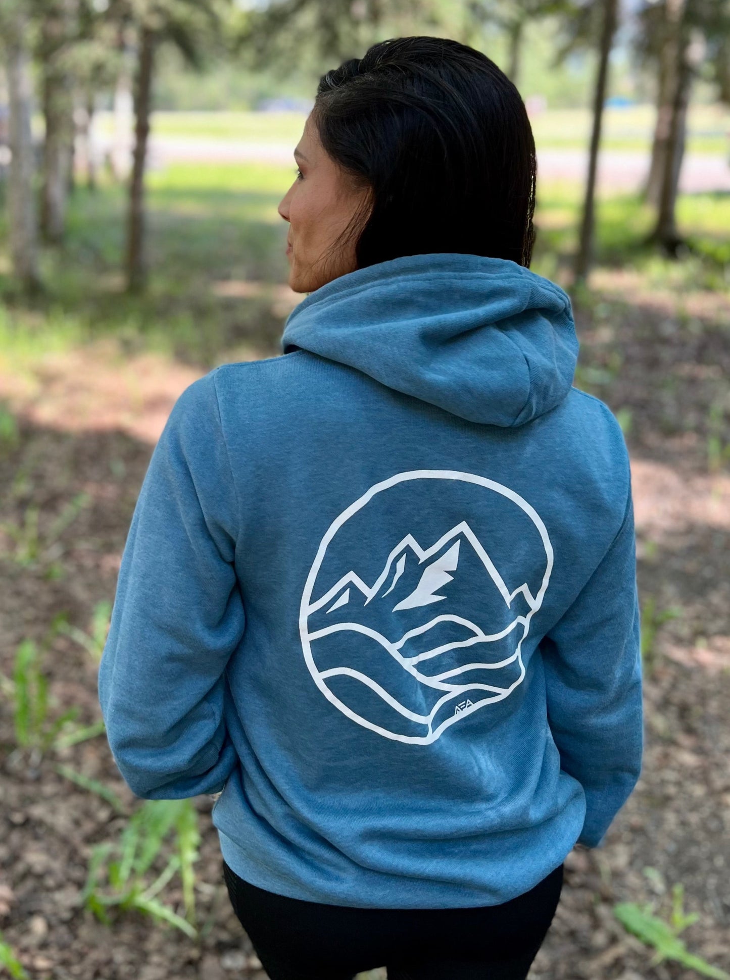 Hoodie - Full Zip-Up - White Logo (Unisex)